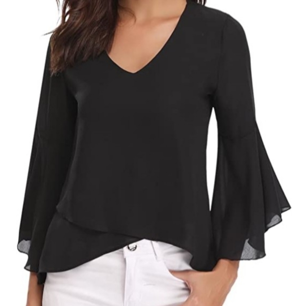 Chiffon Tunic Blouse Shirt